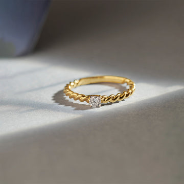 Twisted Diamond Ring