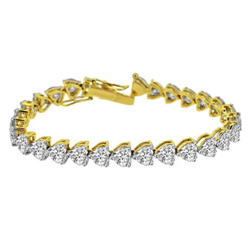Heart Cut Diamond Tennis Bracelet
