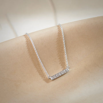 Line Diamond Bar Necklace