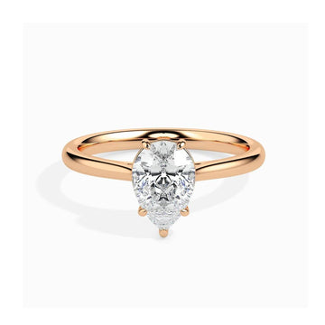 Pear Cut Solitaire Engagement Ring