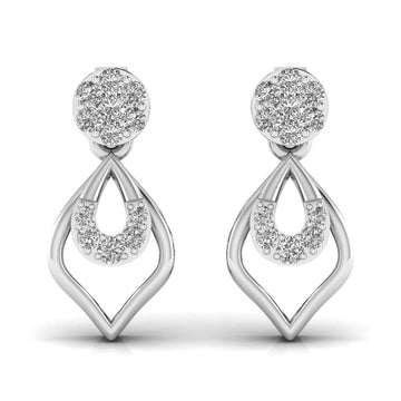 Petal Drop Diamond Earrings