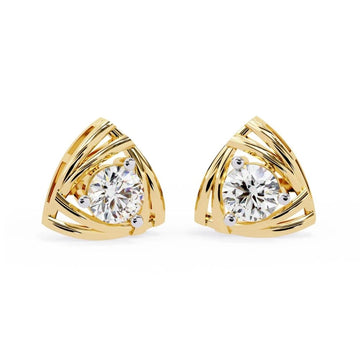 Diamond Accent Triangle Earrings