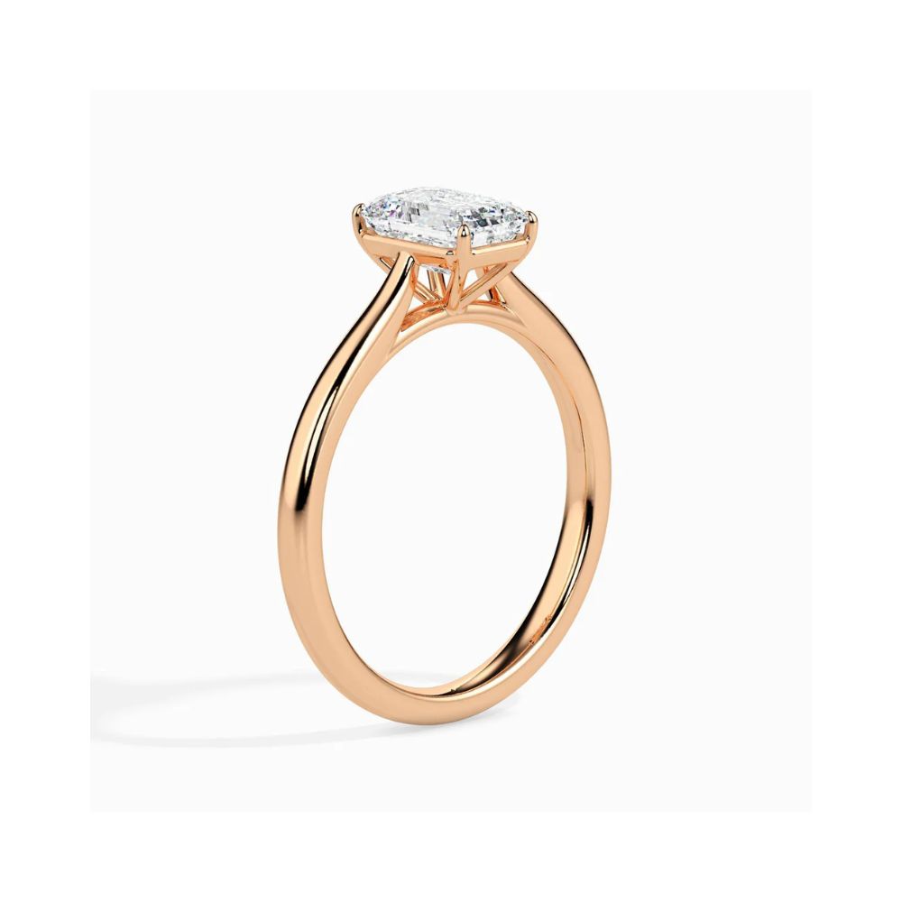 Emerald Cut Solitaire Engagement Ring