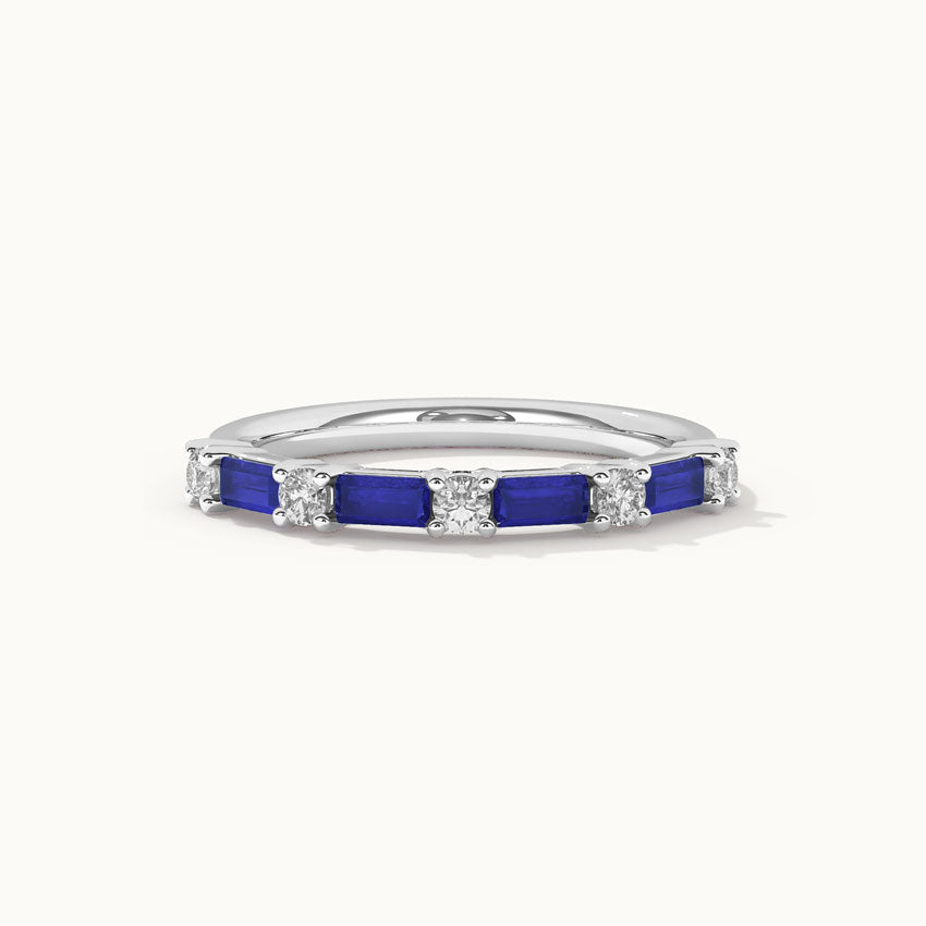 Baguette & Diamond Band