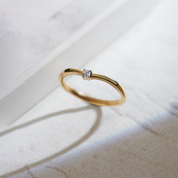 Single Stone Diamond Ring