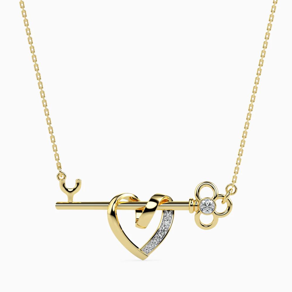 Key to My Heart Diamond Pendant