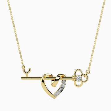 Key to My Heart Diamond Pendant