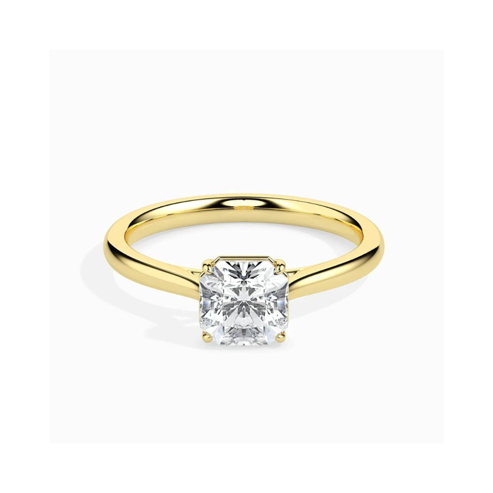 Asscher Cut Solitaire Engagement Ring