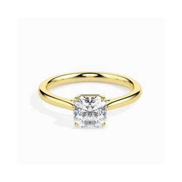 Asscher Cut Solitaire Engagement Ring