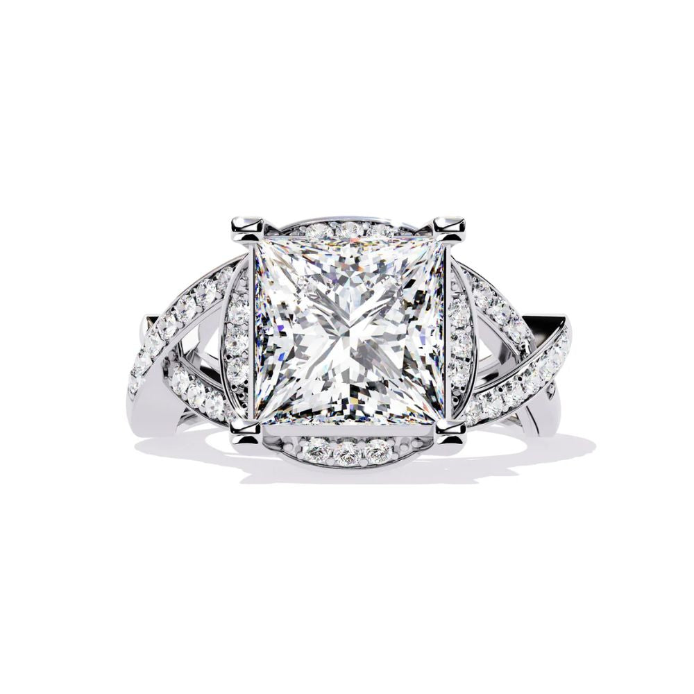 Princess Cut Bold Diamond Ring