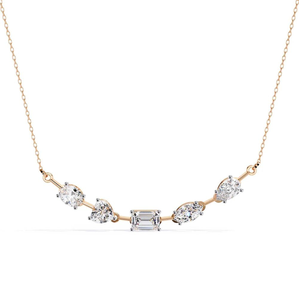 Mixed-Cut Diamond Necklace