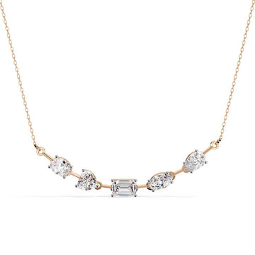 Mixed-Cut Diamond Necklace