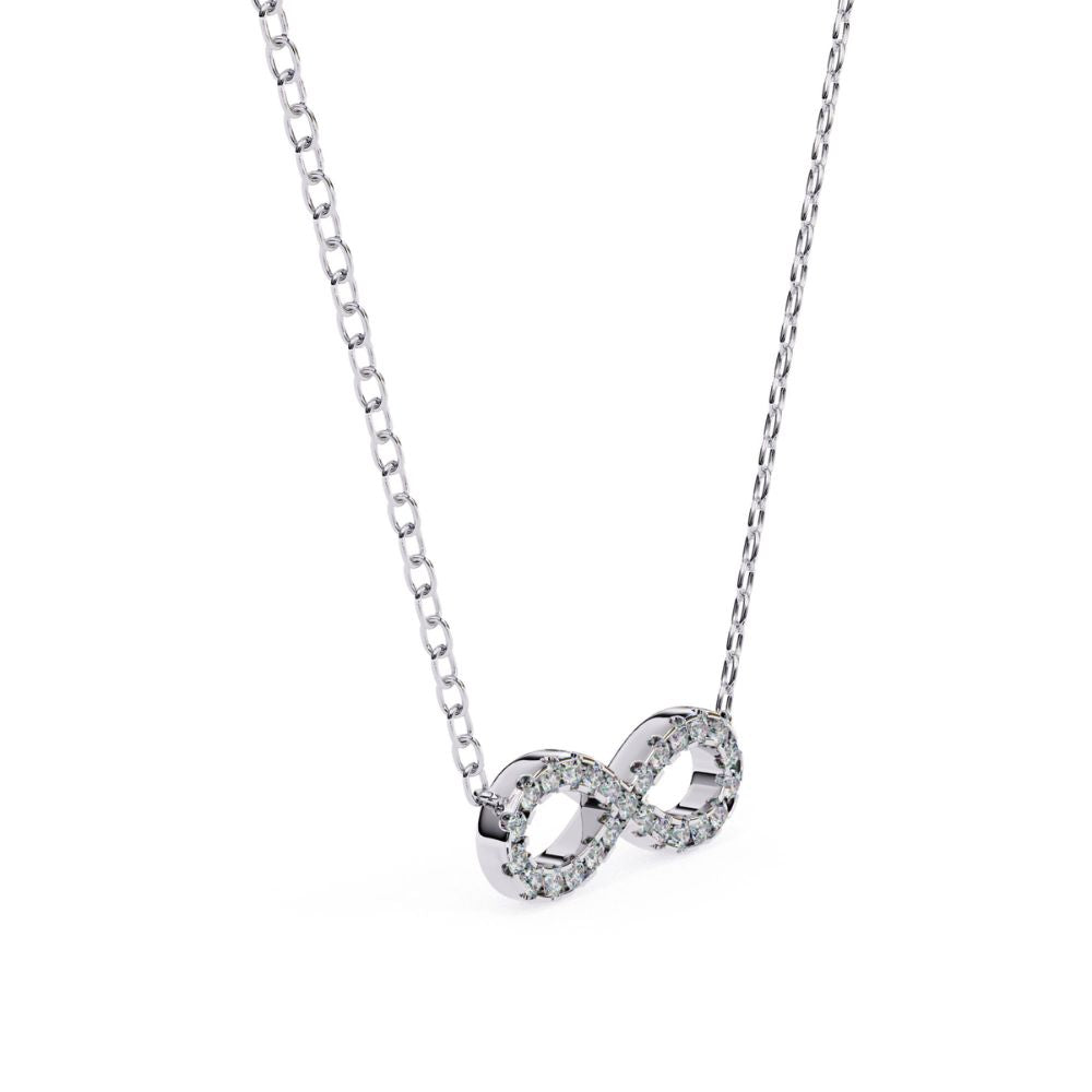 Diamond Infinity Symbol Pendant Necklace