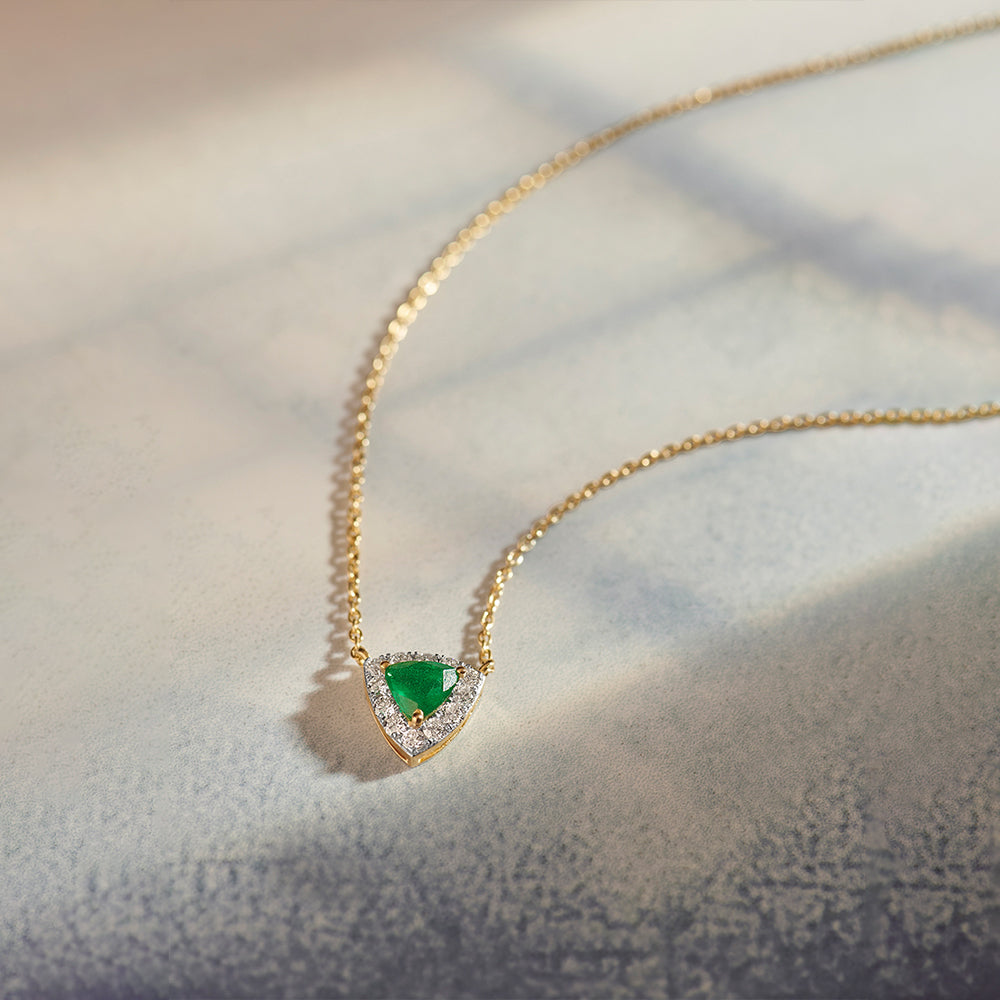 Trillion Diamond Necklace