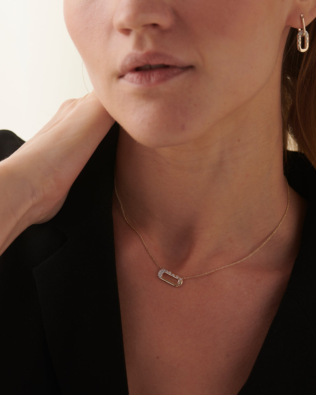 Bubbles Paperclip Necklace