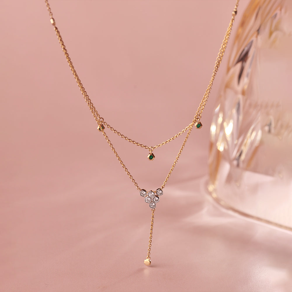 Layered Diamond Necklace