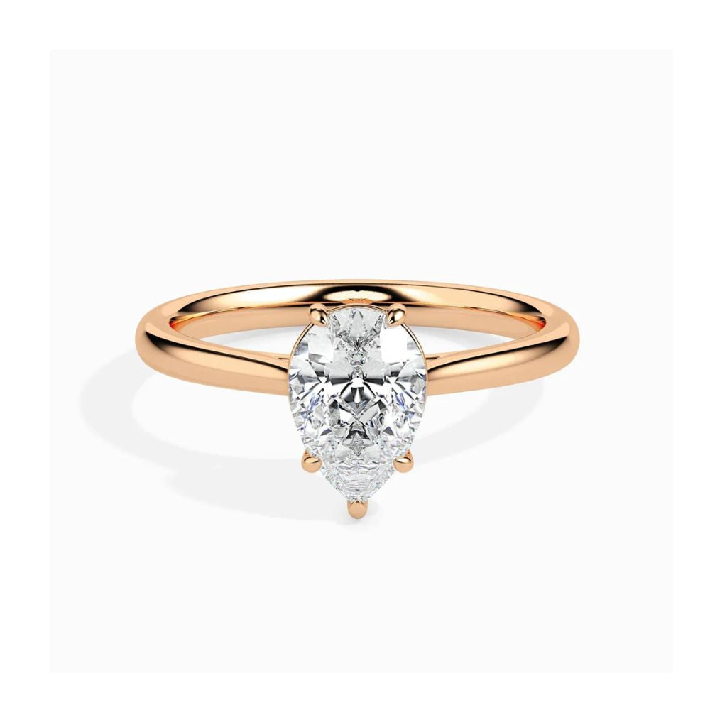 Pear Cut Solitaire Engagement Ring