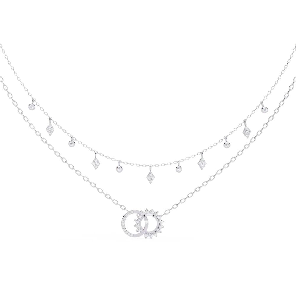 Celestial Charm Double-Layer Necklace