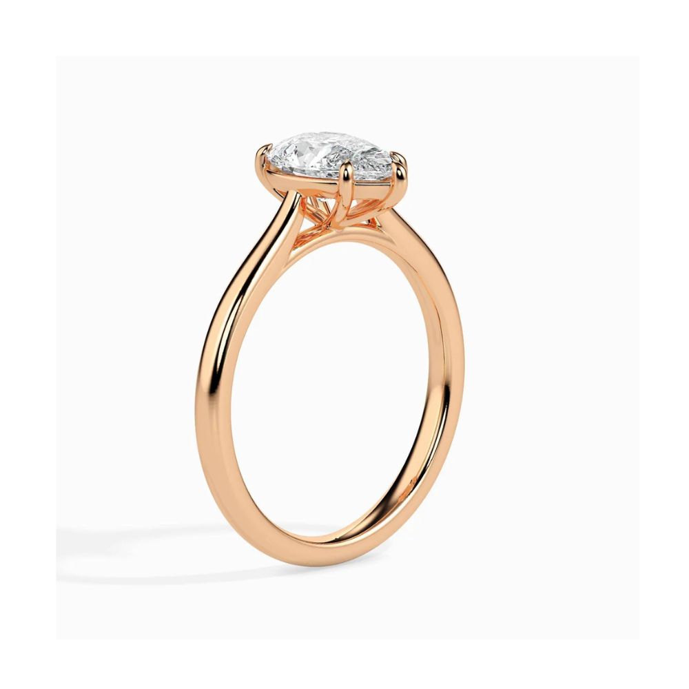 Pear Cut Solitaire Engagement Ring
