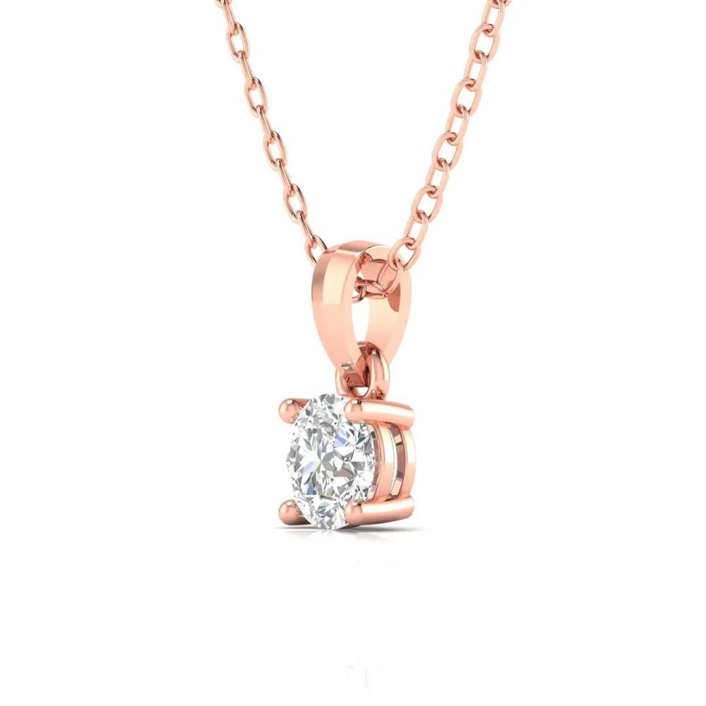 Timeless Round Solitaire Diamond Pendant