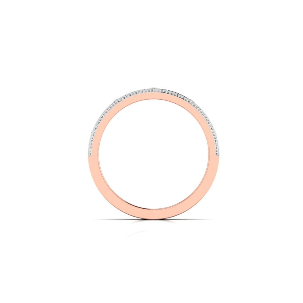 Diamond Band with Dual Row Detailing