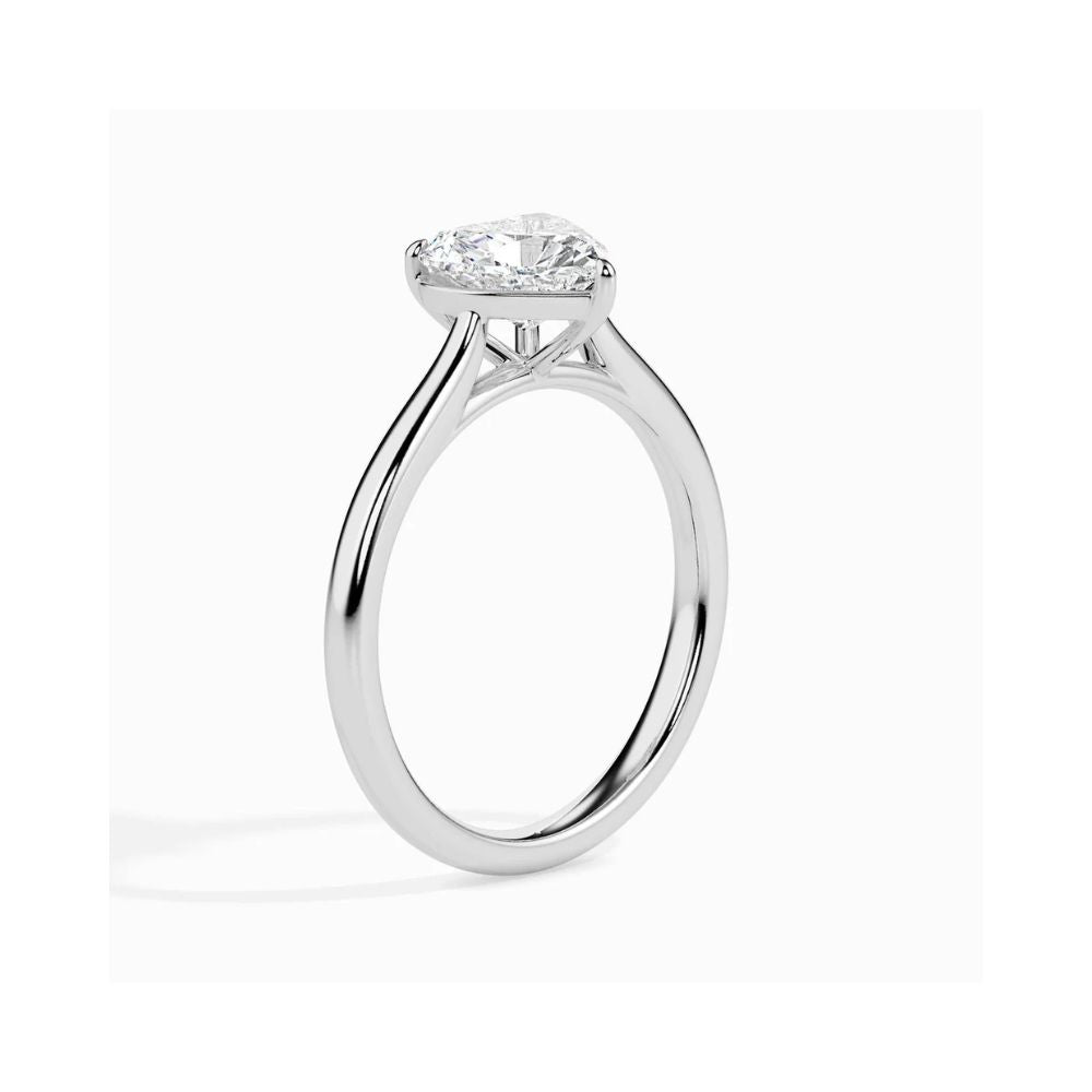 Heart Cut Solitaire Engagement Ring