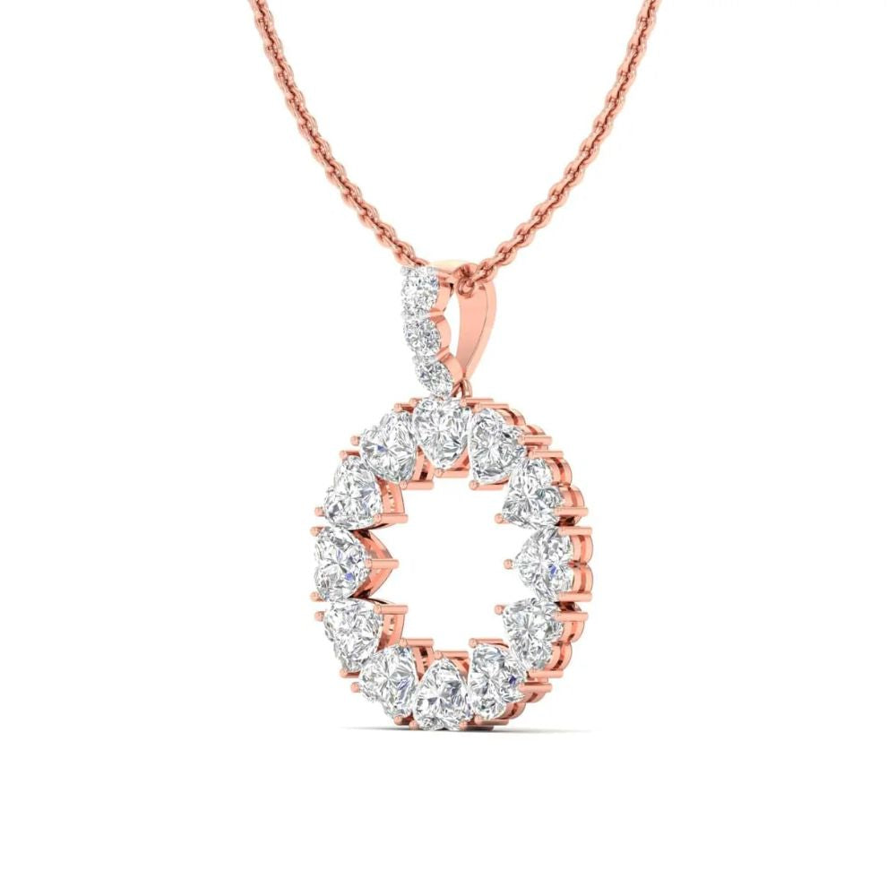 Brilliant Round Diamond Circle Pendant