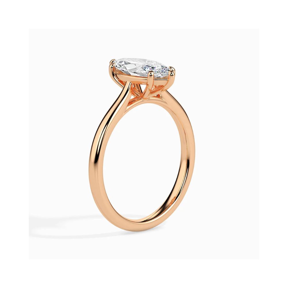 Marquise Cut Solitaire Engagement Ring