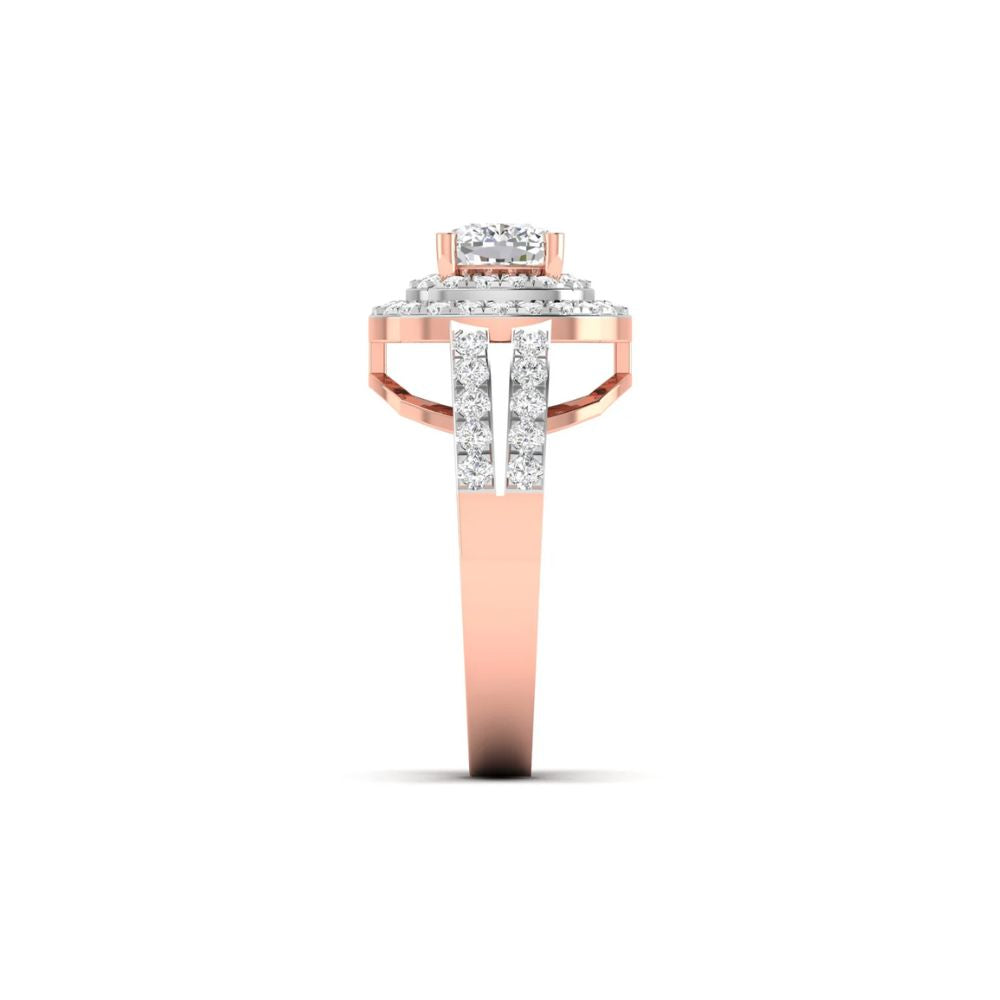 Cushion Halo Statement Ring
