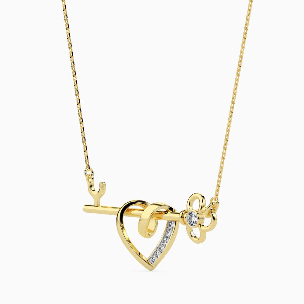 Key to My Heart Diamond Pendant