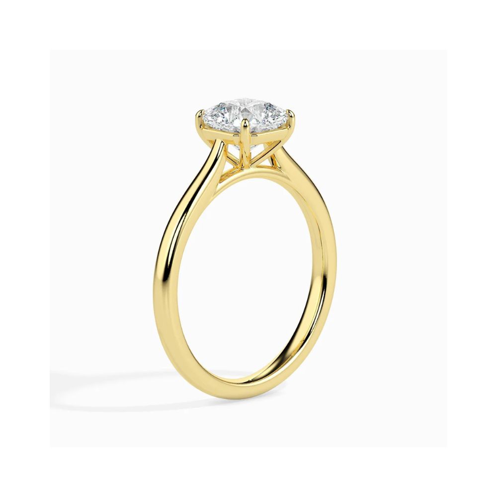 Asscher Cut Solitaire Engagement Ring
