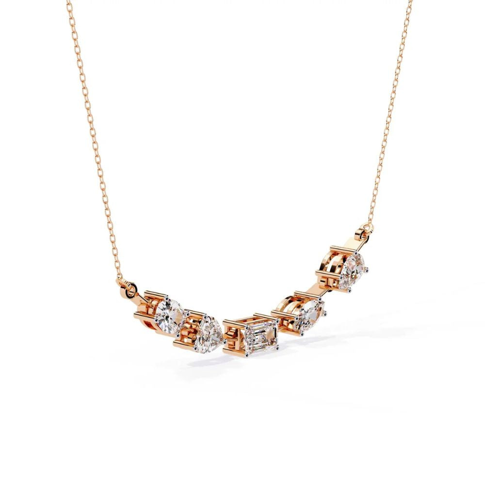 Mixed-Cut Diamond Necklace
