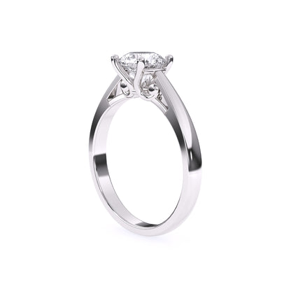 Classic Round Diamond Engagement Ring