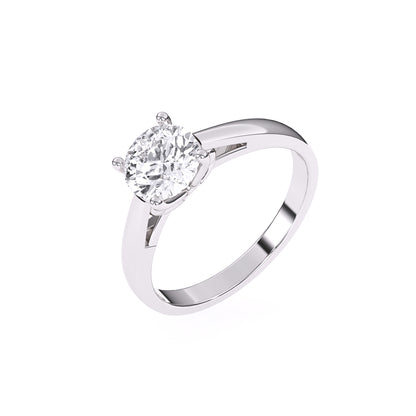 Classic Round Diamond Engagement Ring