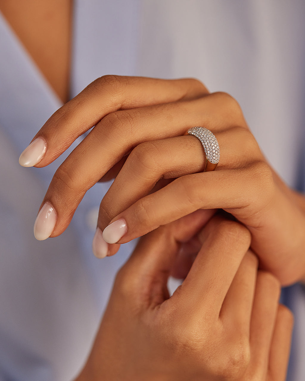 Bold Pave Diamond Band