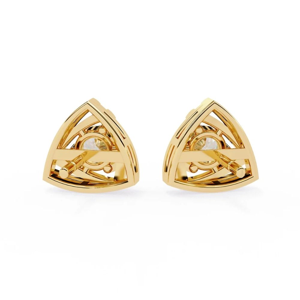 Diamond Accent Triangle Earrings