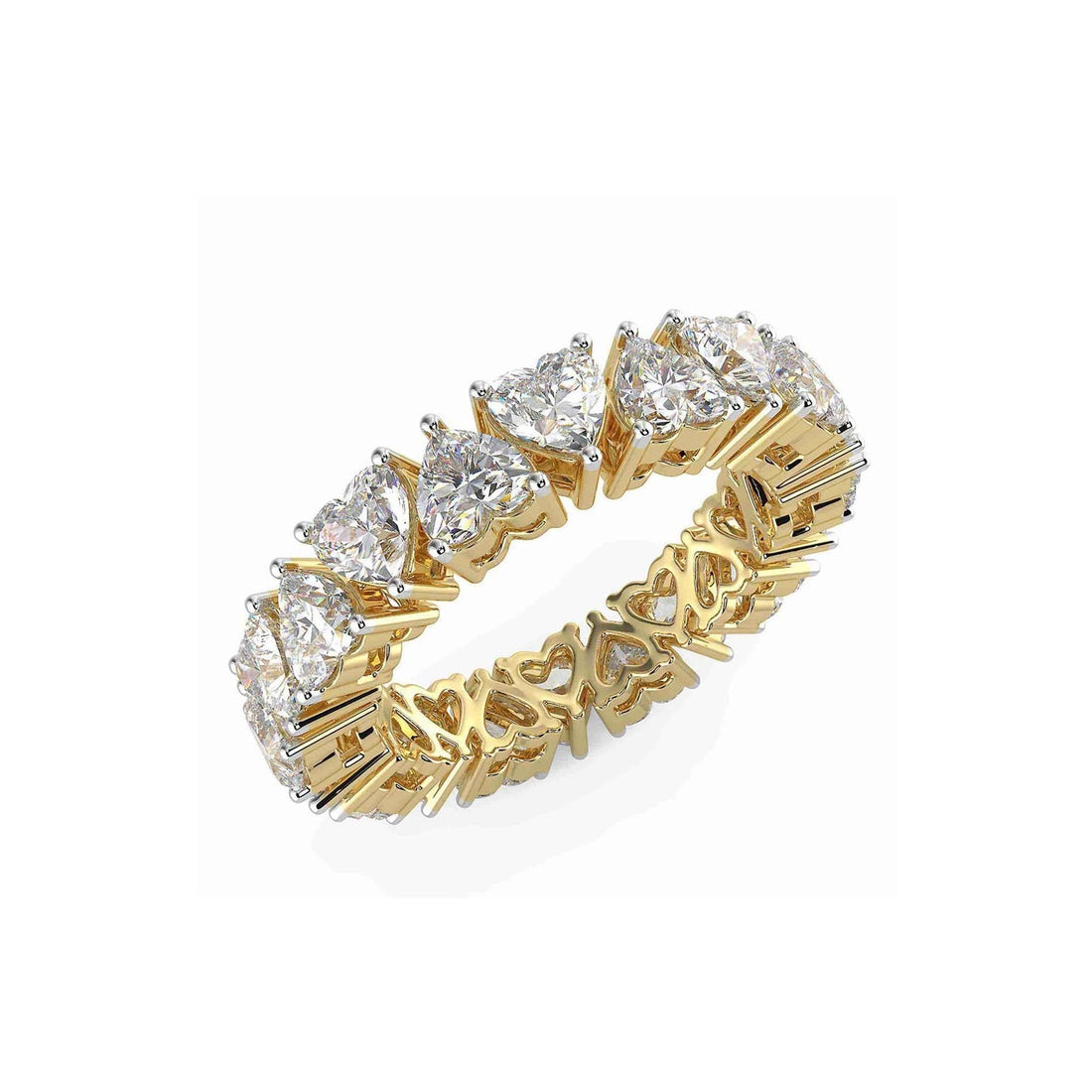 Heart Basket Lab Grown Diamond Eternity Band